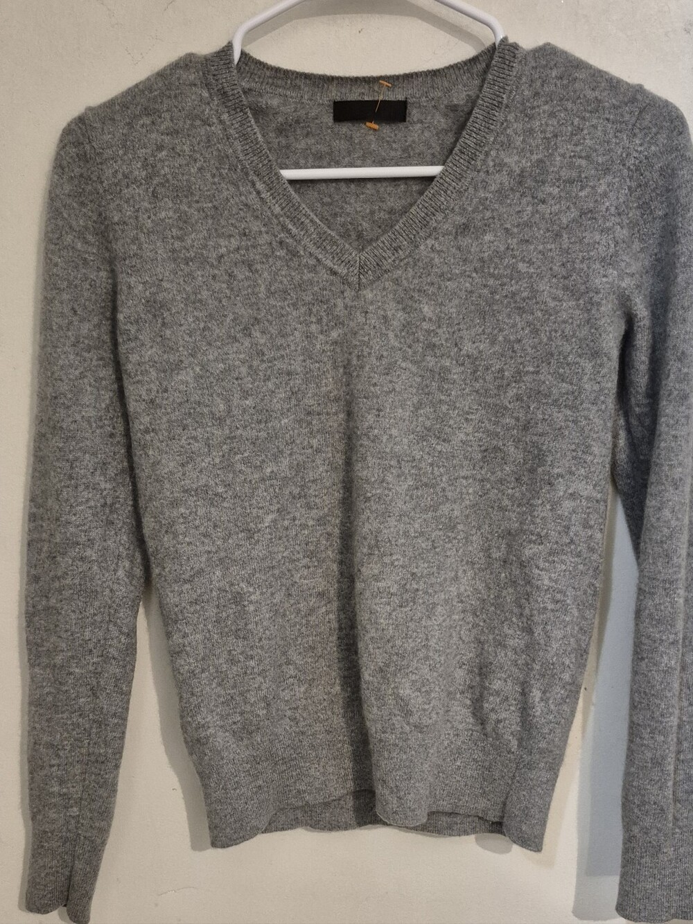 Quince Cashmere V-Neck Sweater Sz.XS Grey